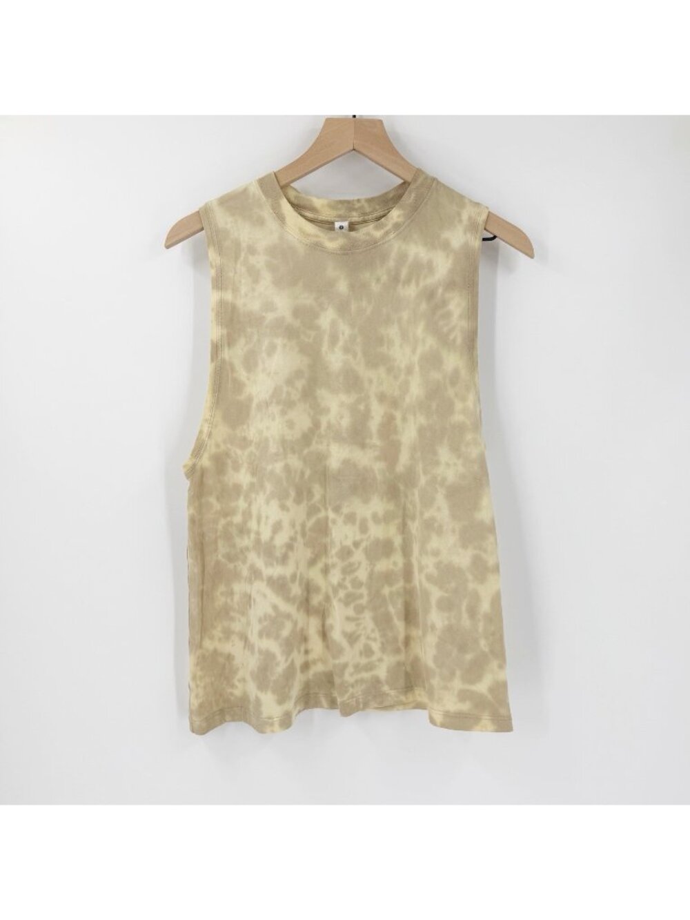 Lululemon All Yours Organic Cotton Tank Top Tie Dye 6 Yellow Gym Exercise Run